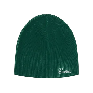2 TONE RIBBED KNIT BEANIE [GREEN]