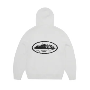 ALCATRAZ HEAVY KNIT ZIP HOODIE [NATURAL]