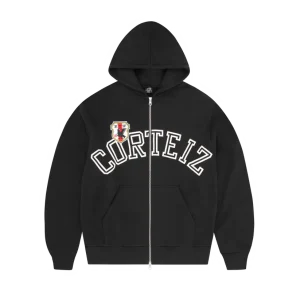 ARCH SHIELD ZIP HOODIE [BLACK]