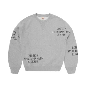 HMP STENCIL CREWNECK [LIGHT HEATHER]