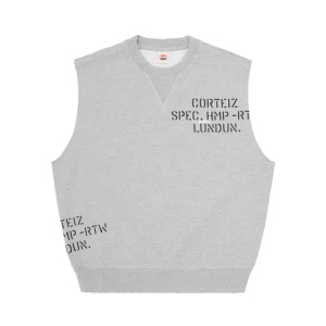 HMP STENCIL VEST [HEATHER GREY]