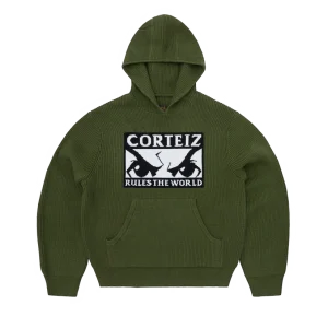 HUEY KNIT HOODIE [OLIVE]