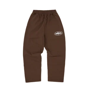 ISLAND PUFF PRINT OPEN HEM SWEATPANT [BROWN]