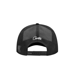 ISLAND PUFF PRINT TRUCKER HAT [WHITE/BLACK]