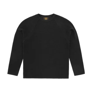 STAR RAGLAN WAFFLE THERMAL [BLACK]