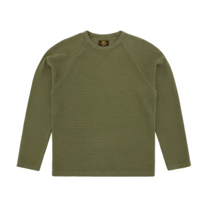 STAR RAGLAN WAFFLE THERMAL [OLIVE]