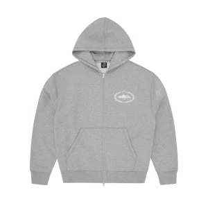 SUPERIOR ROYALE ZIP HOODIE [HEATHER GREY]